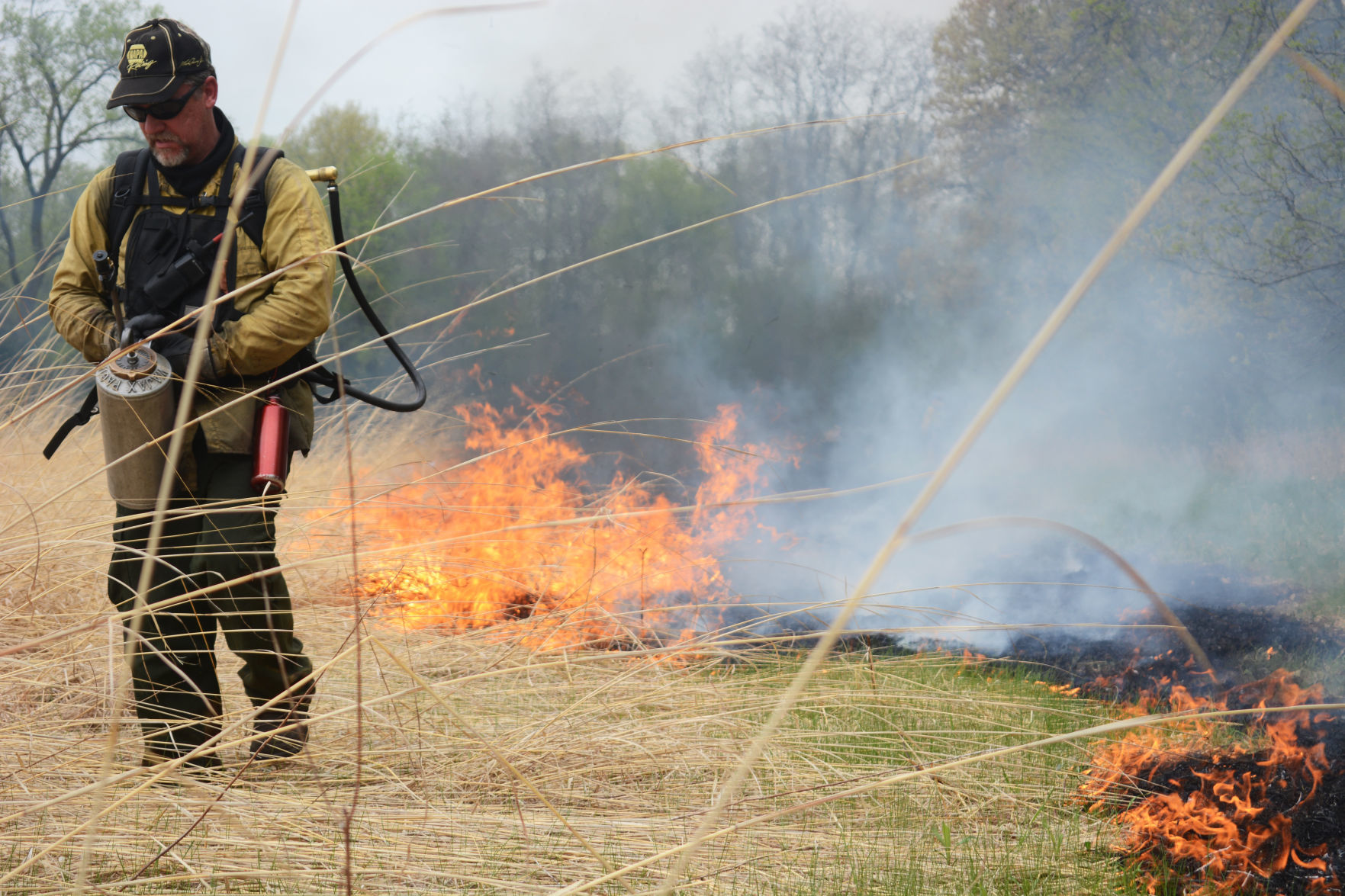 International Crane Foundation burn